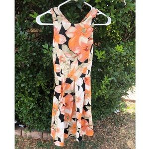 Floral Criss Cross Back Dress